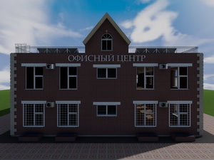 Готовый проект двухэтажного офисного здания