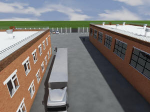 Общий 3D вид заводского комплекса