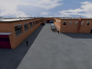 Общий 3D вид заводского комплекса