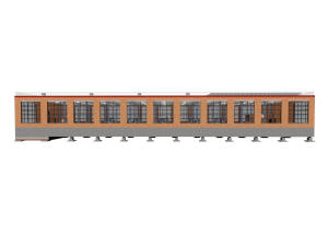 Общий вид бокового фасада завода