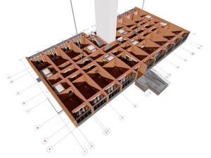 План первого этажа многоэтажного дома