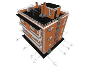 3D общий вид дома