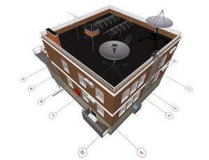 3D общий вид крыши дома