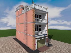 Проект трехэтажного дома с эллингом