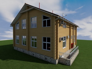 Проект дома из сруба