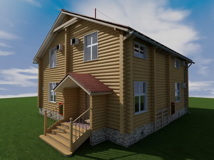 Проект дома из сруба
