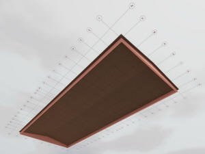 3D вид крыши манежа для лошадей