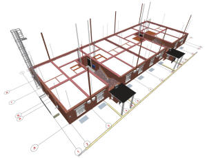 План подвесных потолков первого этажа многоквартирного дома