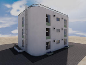 Готовый проект одноподъездного трехэтажного дома на 6 квартир