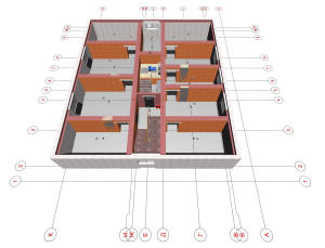 План технического этажа (чердака) дома