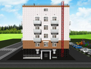 Готовый проект пятиэтажного жилого дома