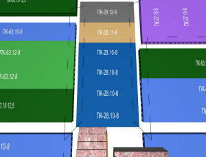 План плит перекрытий и их анкеровки 3, 4 и 5 этажа дома (фрагмент)