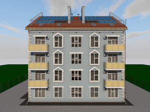 Проект сейсмостойкого четырехэтажного дома на 16 квартир
