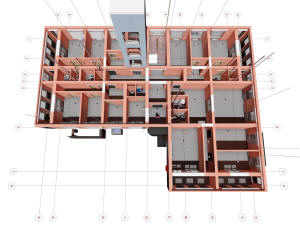 План первого этажа четырехэтажного дома