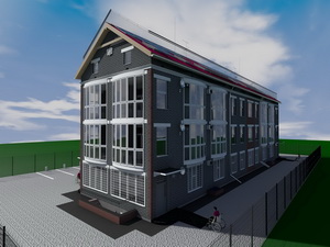 Проект сейсмостойкого одноподъездного трехэтажного дома на 12 квартир