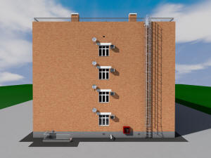 Проект двухподъездного четырехэтажного дома на 64 квартиры с техническим этажом (чердаком)