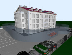 Радиусы разворота спецтехники и схема парковки на участке пятиэтажного дома