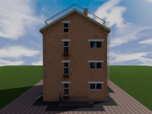 Готовый проект трехэтажного дома на 3 квартиры