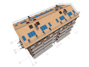 Архитектурный проект сейсмоустойчивого дома - вид крыши
