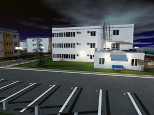 Ночной 3D вид поселка