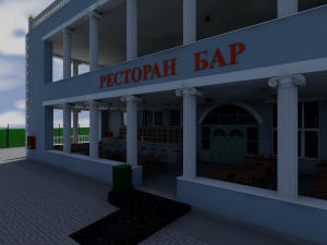 Проект ресторана - главный вход