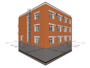 3D вид общий вид спорткомплекса