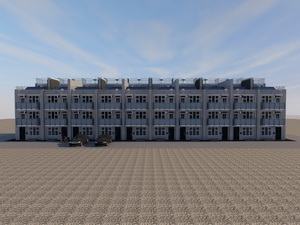 Главный фасад таунхауса