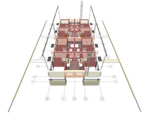 План первого этажа таунхауса