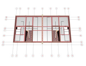План подвесных потолков второго этажа таунхауса