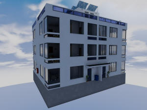 3D вид квадрохауса