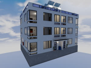 3D вид квадрохауса