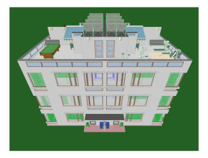 3D вид квадрохауса