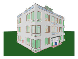 3D вид квадрохауса