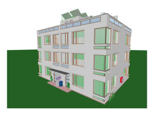 3D вид квадрохауса