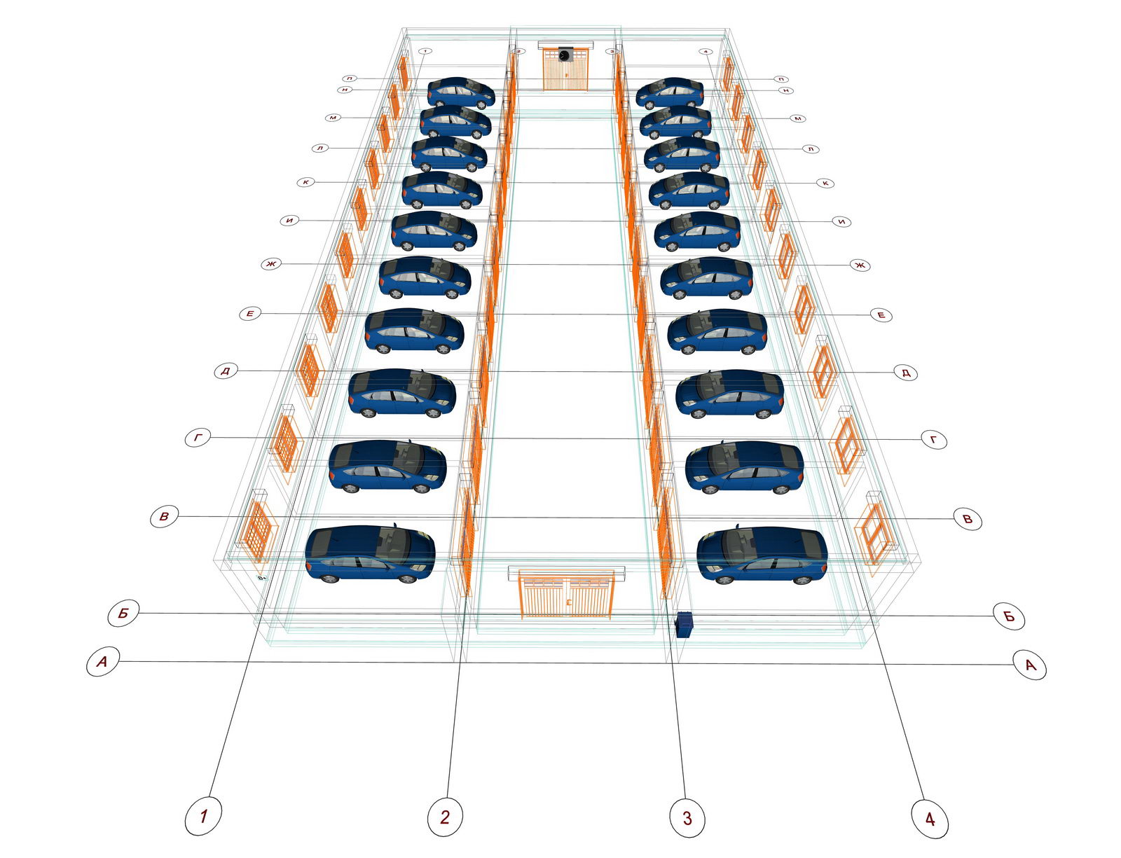 Проект автостоянки открытого типа для легковых автомобилей