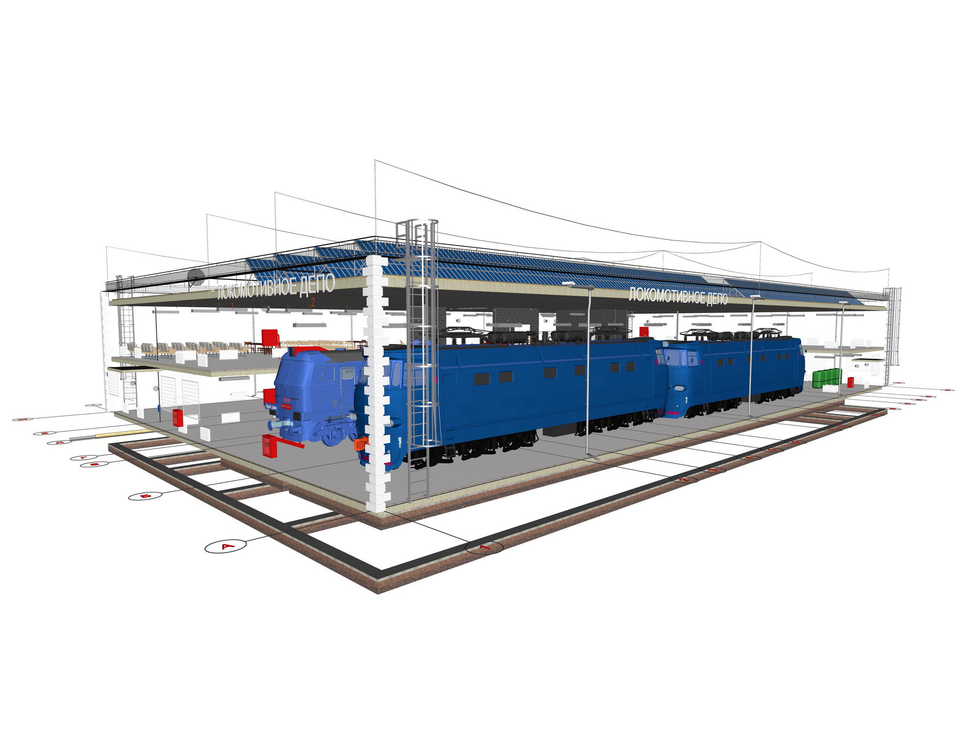 Ремонтная позиция. Локомотивное депо типовой проект. Проект локомотивного депо. План тепловозного депо. Модель ЖД станция депо.