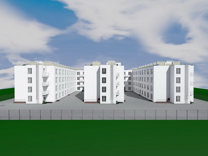 Готовый проект четырехэтажной сейсмостойкой гостиницы