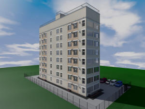 Проект сейсмостойкого одноподъездного восьмиэтажного дома на 32 квартиры