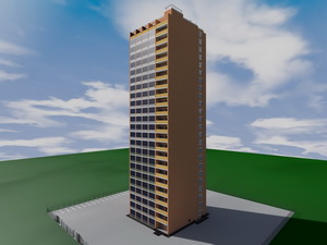 Проект сейсмостойкого двадцатипятиэтажного дома на 184 квартиры