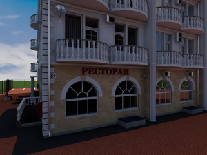 Ресторан в четырехэтажном сейсмоустойчивом многоквартирном доме