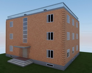 3D вид дома