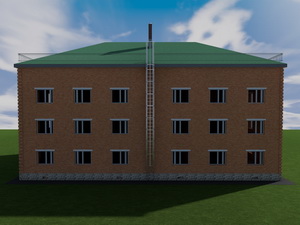 3D вид дома (вариант дизайна 2)
