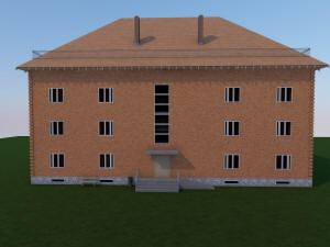 3D вид дома (вариант дизайна 3)